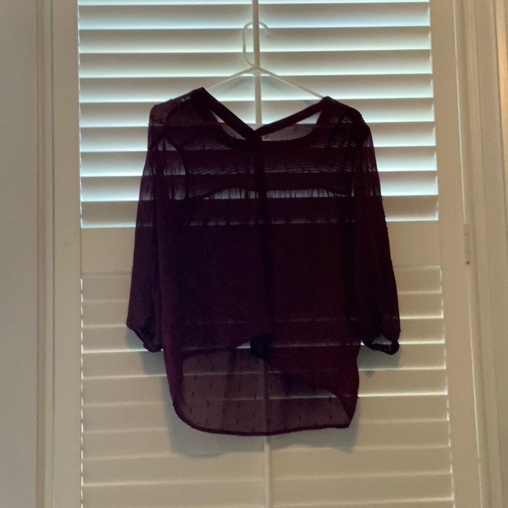 Ann Taylor maroon blouse